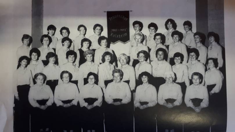 Der Chor im Jubiläumsjahr 1983 Der Chor im Jubiläumsjahr 1983